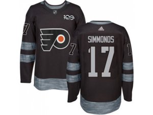 Philadelphia Flyers #17 Wayne Simmonds Black 1917-2017 100th Anniversary Stitched NHL Jersey