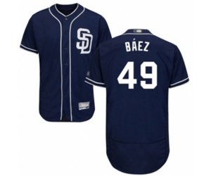 San Diego Padres Michel Baez Navy Blue Alternate Flex Base Authentic Collection Baseball Player Jersey