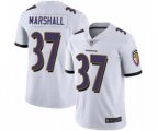 Baltimore Ravens #37 Iman Marshall White Vapor Untouchable Limited Player Football Jersey
