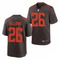 Cleveland Browns #26 Greedy Williams Nike Brown Alternate Player Vapor Limited Jersey