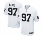 Oakland Raiders #97 Josh Mauro Game White Football Jersey