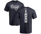 Los Angeles Rams #6 Johnny Hekker Navy Blue Backer T-Shirt
