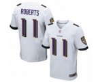 Baltimore Ravens #11 Seth Roberts Elite White Football Jersey