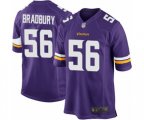 Minnesota Vikings #56 Garrett Bradbury Game Purple Team Color Football Jersey