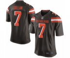 Cleveland Browns #7 Jamie Gillan Game Brown Team Color Football Jersey