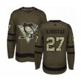 Pittsburgh Penguins #27 Nick Bjugstad Authentic Green Salute to Service Hockey Jersey