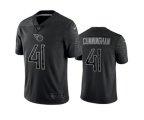 Tennessee Titans #41 Zach Cunningham Black Reflective Limited Stitched Football Jersey