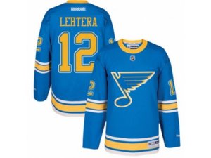 Reebok St. Louis Blues #12 Jori Lehtera Authentic Blue 2017 Winter Classic NHL Jersey