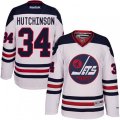 Winnipeg Jets #34 Michael Hutchinson Premier White 2016 Heritage Classic NHL Jersey