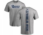 Los Angeles Rams #94 John Franklin-Myers Ash Backer T-Shirt