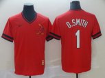 Nike St. Louis Cardinals #1 Ozzie Smith Red M&N MLB Jersey