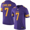 Minnesota Vikings #7 Daniel Carlson Limited Purple Rush Vapor Untouchable NFL Jersey