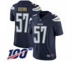 Los Angeles Chargers #57 Jatavis Brown Navy Blue Team Color Vapor Untouchable Limited Player 100th Season Football Jersey