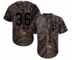 San Francisco Giants #36 Gaylord Perry Authentic Camo Realtree Collection Flex Base Baseball Jersey