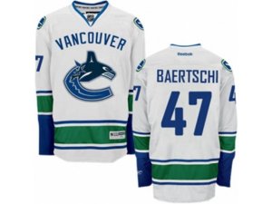 Vancouver Canucks #47 Sven Baertschi Authentic White Away NHL Jersey
