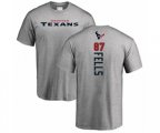Houston Texans #87 Darren Fells Ash Backer T-Shirt