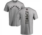 Toronto Raptors #24 Norman Powell Ash Backer T-Shirt