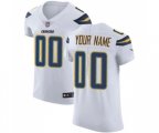 Los Angeles Chargers Customized Elite White Football Jersey