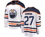 Edmonton Oilers #27 Boyd Gordon Fanatics Branded White Away Breakaway NHL Jersey
