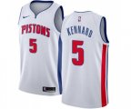 Detroit Pistons #5 Luke Kennard Swingman White Home NBA Jersey - Association Edition