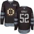 Boston Bruins #52 Sean Kuraly Premier Black 1917-2017 100th Anniversary NHL Jersey