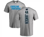 Carolina Panthers #44 J.J. Jansen Ash Backer T-Shirt