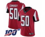 Atlanta Falcons #50 John Cominsky Red Team Color Vapor Untouchable Limited Player 100th Season Football Jersey