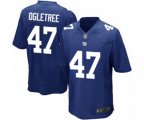 New York Giants #47 Alec Ogletree Game Royal Blue Team Color Football Jersey