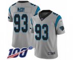 Carolina Panthers #93 Gerald McCoy Silver Inverted Legend Limited 100th Season Football Jersey