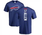 Buffalo Bills #17 Josh Allen Royal Blue Backer T-Shirt