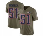 New England Patriots #51 Ja'Whaun Bentley Limited Olive 2017 Salute to Service Football Jersey
