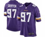 Minnesota Vikings #97 Everson Griffen Game Purple Team Color Football Jersey