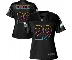 Women Philadelphia Eagles #29 Avonte Maddox Game Black Fashion Football Jersey