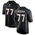 Baltimore Ravens #77 Bradley Bozeman Nike Black Vapor Limited Player Jersey