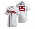Atlanta Braves 25 Tyler Flowers Nike White 2020 Authentic Jersey