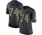 New York Giants #74 Mike Remmers Limited Black 2016 Salute to Service Football Jersey