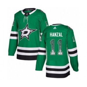 Dallas Stars #11 Martin Hanzal Authentic Green Drift Fashion NHL Jersey