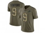 Detroit Lions #9 Matthew Stafford Limited Olive Camo Salute to Service NFL Jersey