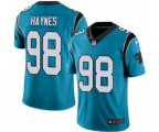 Carolina Panthers #98 Marquis Haynes Limited Blue Rush Vapor Untouchable Football Jersey
