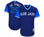 Toronto Blue Jays #29 Devon Travis The Babby Authentic Navy Blue 2017 Players Weekend Baseball Jersey
