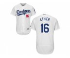 Los Angeles Dodgers #16 Andre Ethier White Flexbase Authentic Collection Stitched Baseball Jersey