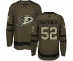 Anaheim Ducks #52 Julius Nattinen Authentic Green Salute to Service Hockey Jersey