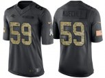 Carolina Panthers #59 Luke Kuechly Stitched Black NFL Salute to Service Limited Jerseys