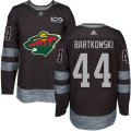 Minnesota Wild #44 Matt Bartkowski Authentic Black 1917-2017 100th Anniversary NHL Jersey