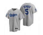 Los Angeles Dodgers Corey Seager Gray 2020 World Series Champions Replica Jersey