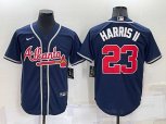Atlanta Braves #23 Michael Harris II Navy Blue Stitched MLB Cool Base Nike Jersey