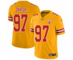 Kansas City Chiefs #97 Alex Okafor Limited Gold Inverted Legend Football Jersey