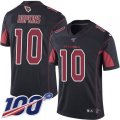 Arizona Cardinals #10 DeAndre Hopkins Black Stitched NFL Limited Rush 100th Season Jersey