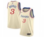 Philadelphia 76ers #3 Dana Barros Swingman Cream Basketball Jersey - 2019-20 City Edition