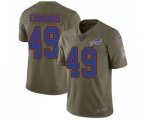 Buffalo Bills #49 Tremaine Edmunds Limited Olive 2017 Salute to Service Football Jersey